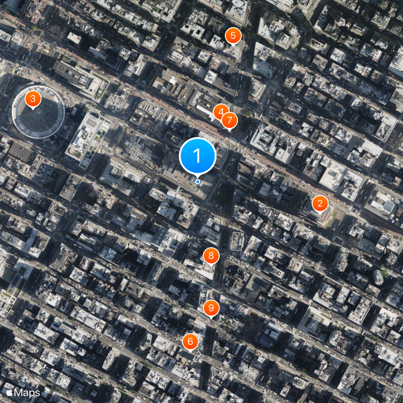 Manhattan Mall Mappa