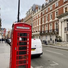 K6 Telephone Kiosk, junction of Mandeville Place and Hinde Street, Marylebone