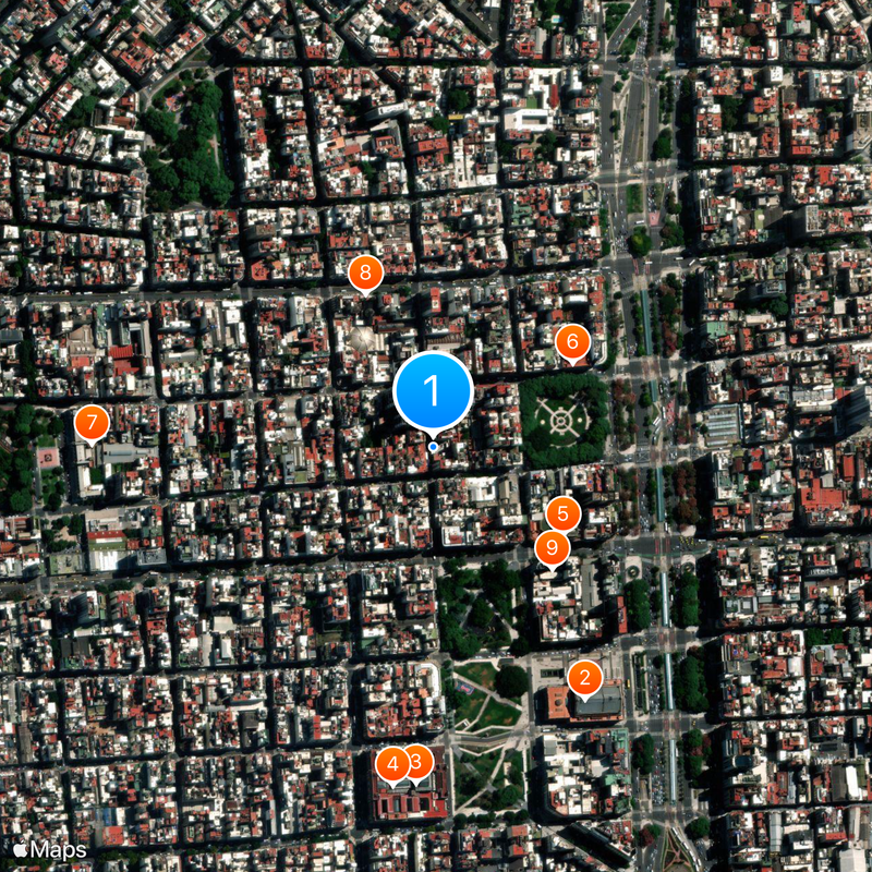 El Cuartito Map