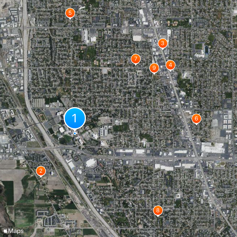 Utah Valley University Map