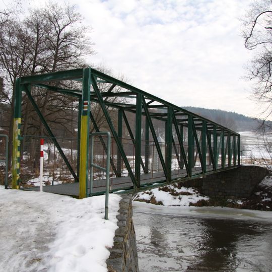 Lávka přes Blanici v Bavorově