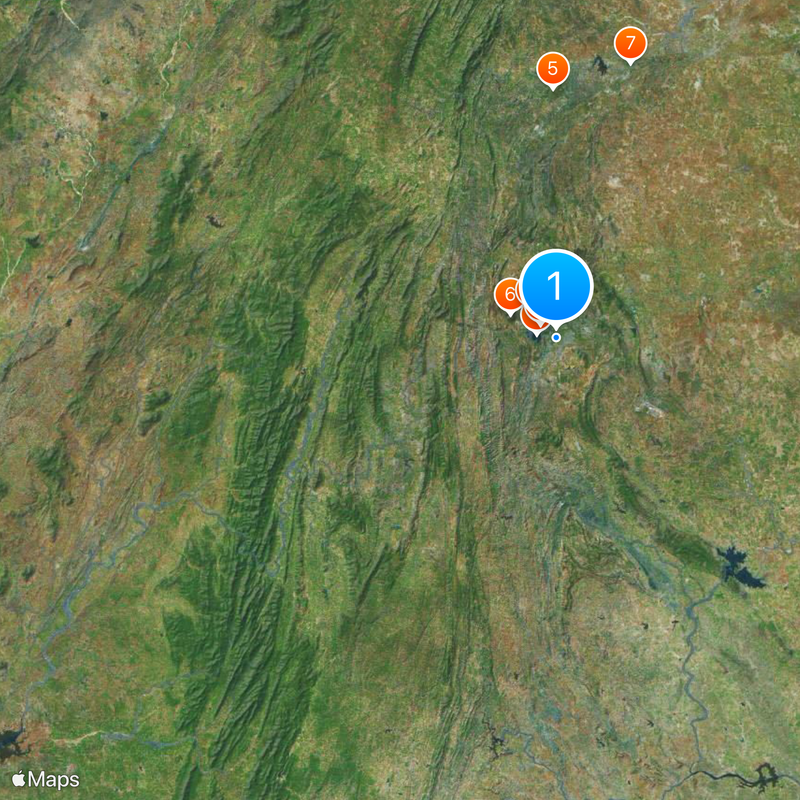 Distrito de Udaipur Mapa