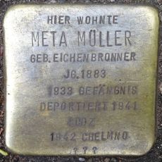Stolperstein dedicated to Meta Müller