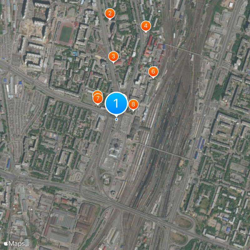 Monument «Skaz ob Urale» Kaart