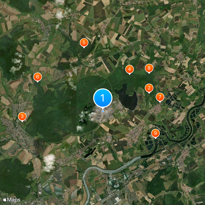 Cattenom Nuclear Power Plant Map