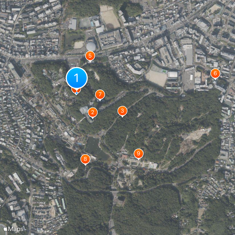 Higashiyama Zoo and Botanical Gardens Mappa