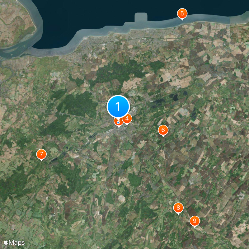 City of Canterbury Kaart