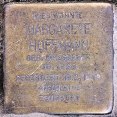 Stolperstein dedicated to Margarete Hoffmann