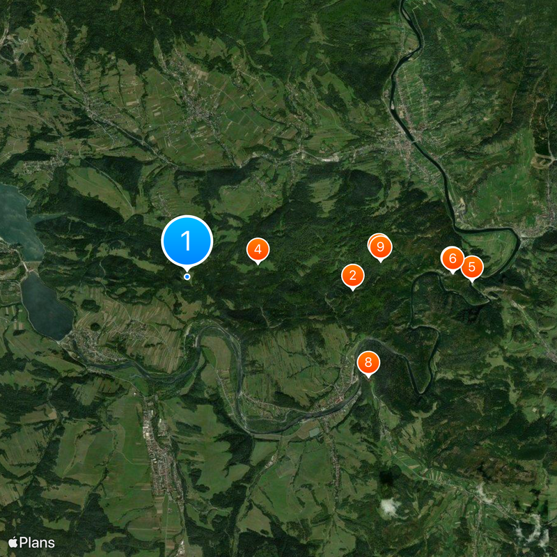 Nationalpark Pieninen Karte