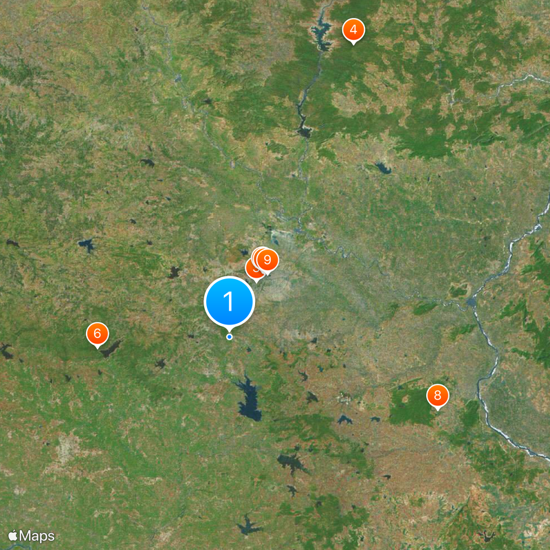 District de Nagpur Carte