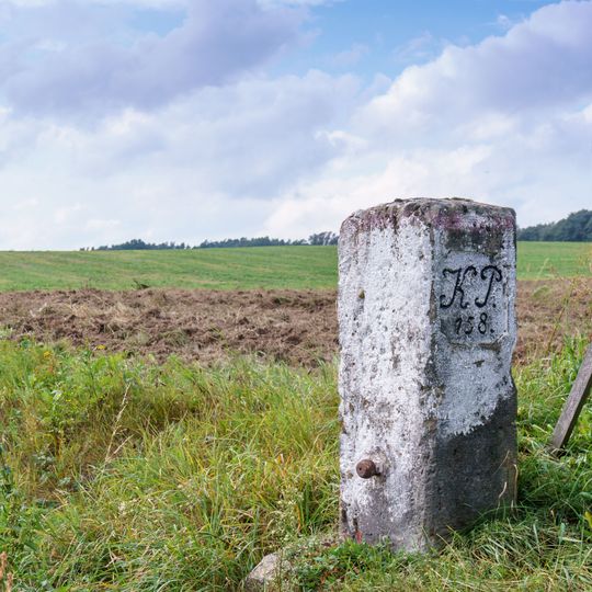 Sächsisch-Preußischer Grenzstein: Pilar Nr. 158