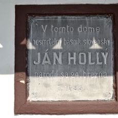 Rodný dom Jána Hollého, tabuľa pamätná