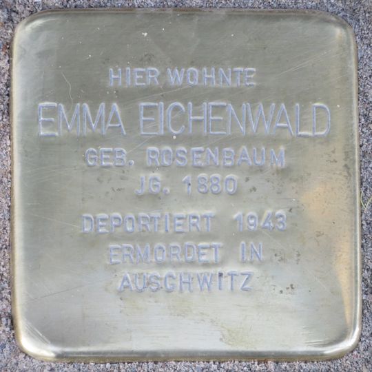 Stolperstein en memoria de Emma Eichenwald