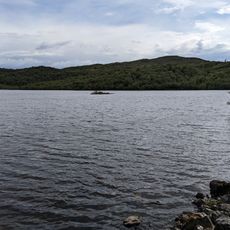 Loch Achaidh na h-Inich, crannog at N end of