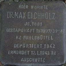 Stolperstein dedicated to Max Eichholz