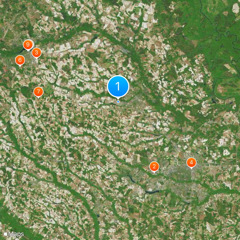 Darlington Raceway Kaart