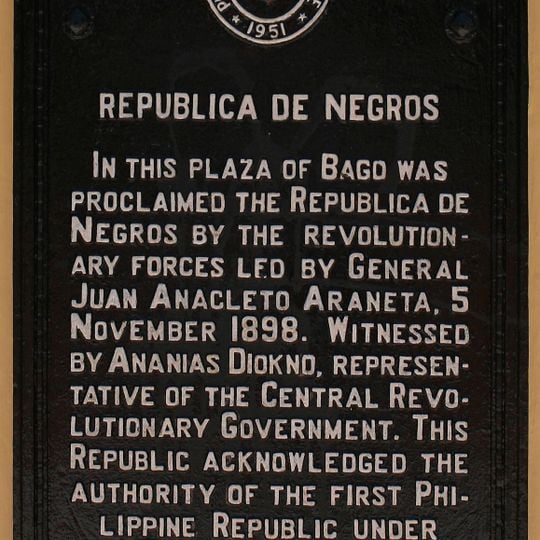 Republica de Negros historical marker