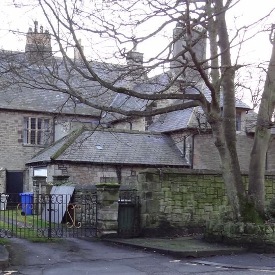 The Vicarage With Outbuildings And Yard Wall
