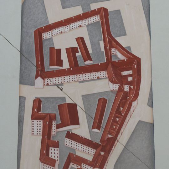 Das alte Freihaus und die neuen Straßenzüge