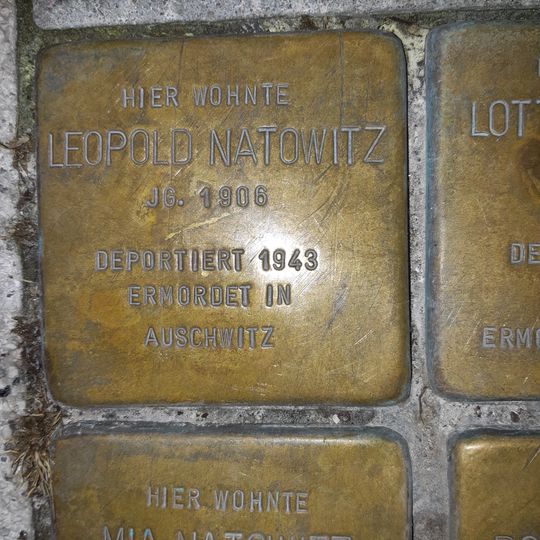 Stolperstein dedicated to Leopold Natowitz