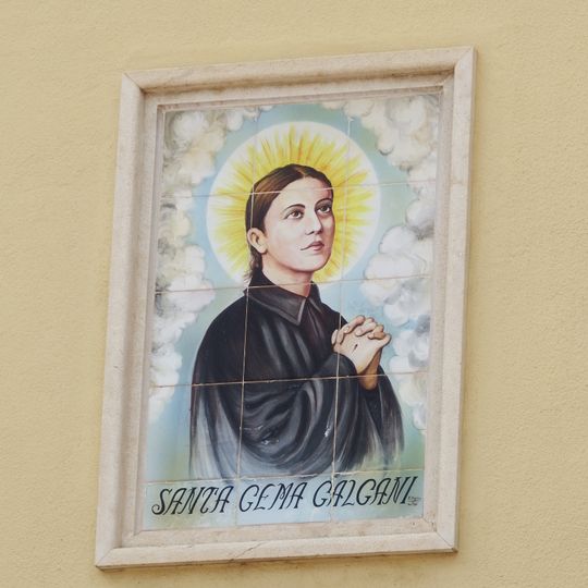 Ceramic panel of Saint Gemma Galgani