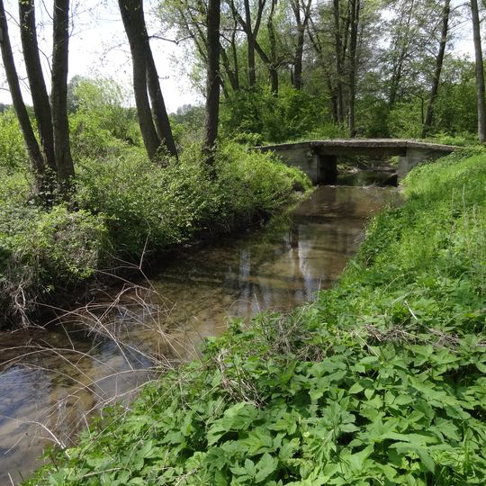Mostek přes Pšovku u Velkého Borku