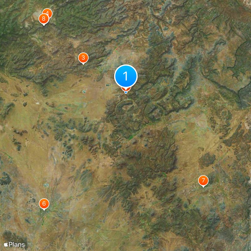 Pustynia Chihuahua Mapa