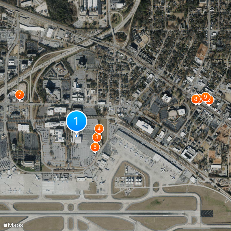 Delta Flight Museum Map