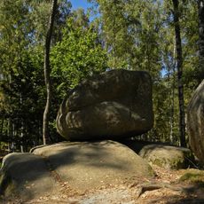 Rocking stone near Blockheide observation tower