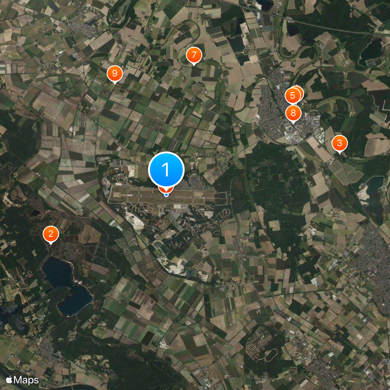 Niederrhein Airport Map