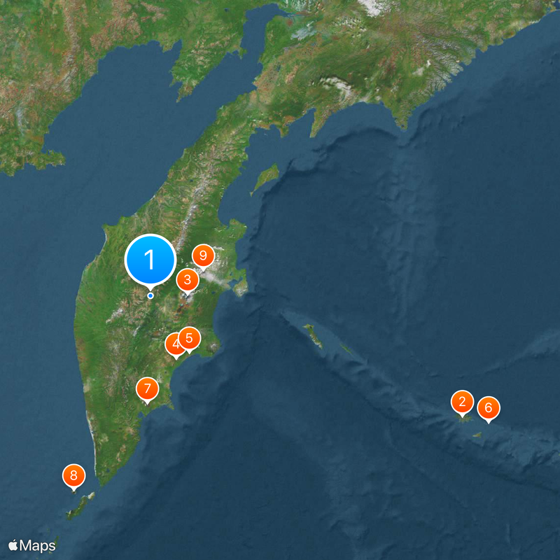Territorio della Kamčatka Mappa