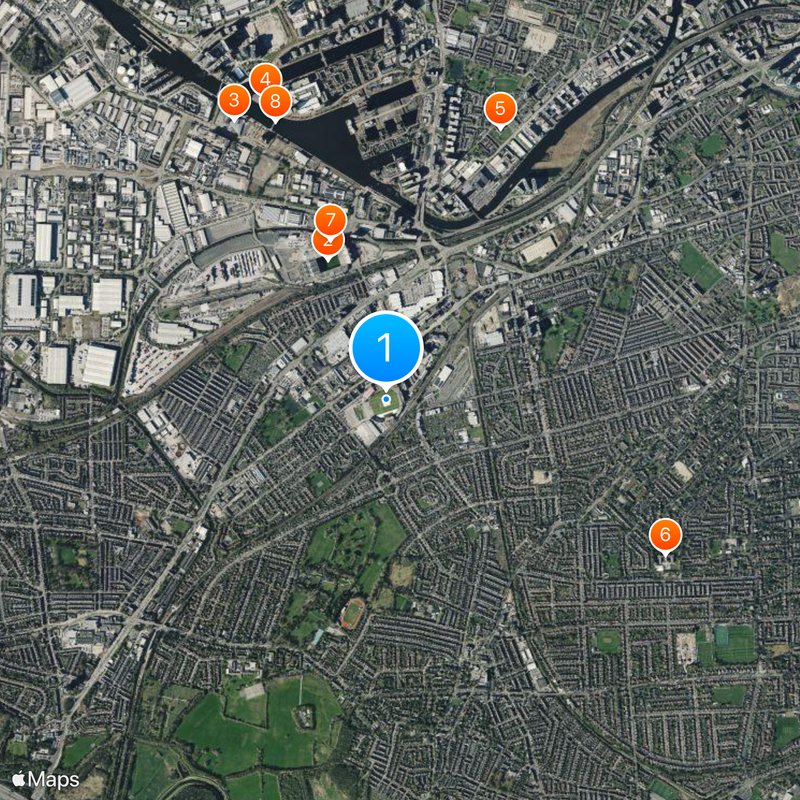 Old Trafford Cricket Ground Map