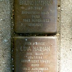 Stolperstein dedicated to Bruno Nathan