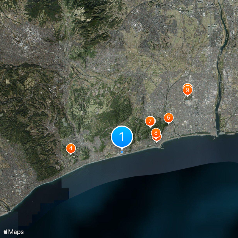 Oiso Long Beach Mappa