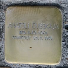 Stolperstein dedicated to Anatoli Dubskaja