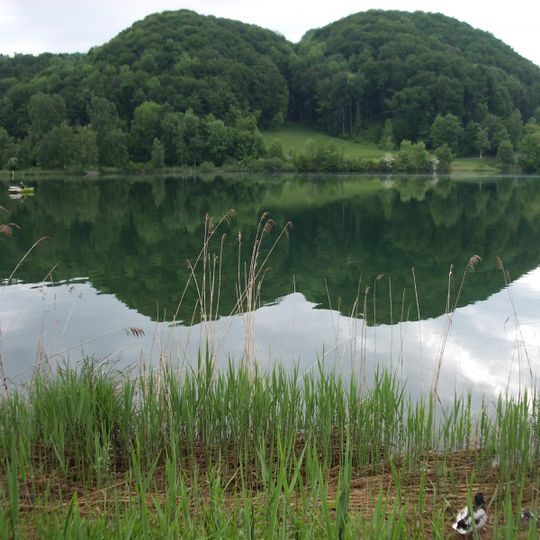 Neolithische Seeufersiedlung