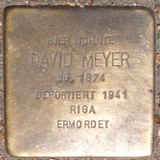 Stolperstein en memoria de David Meyer