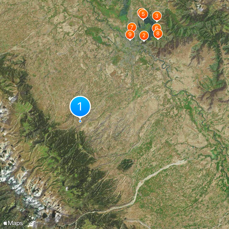 Distretto di Budgam Mappa