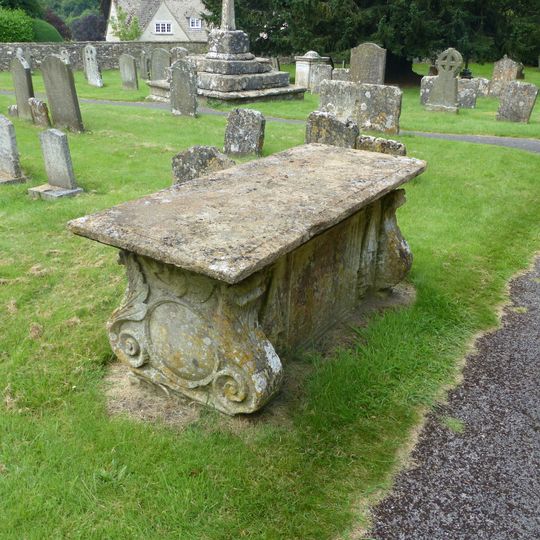 Unidentified monument in the church yard of the Church of St Peter circa 5 and 1/2 metres south of the south aisle