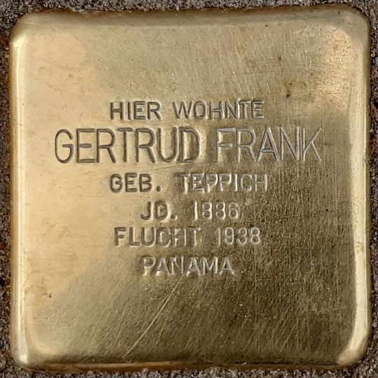 Stolperstein für Gertrud Frank