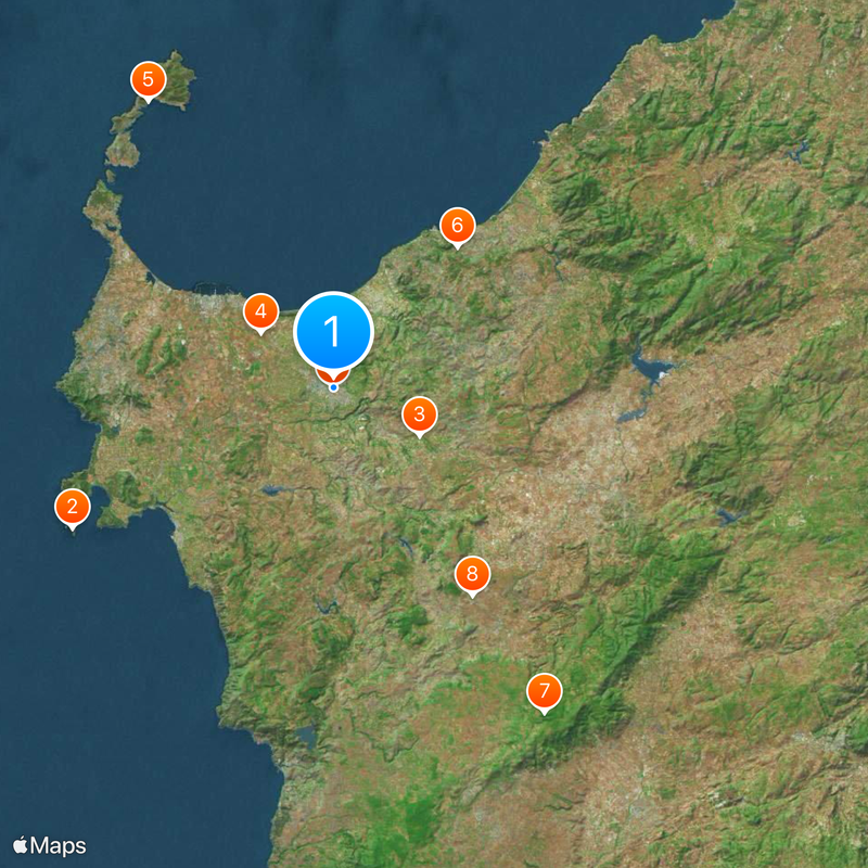 Province de Sassari Carte