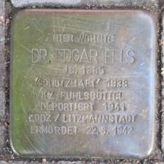 Stolperstein dedicated to Edgar Fels