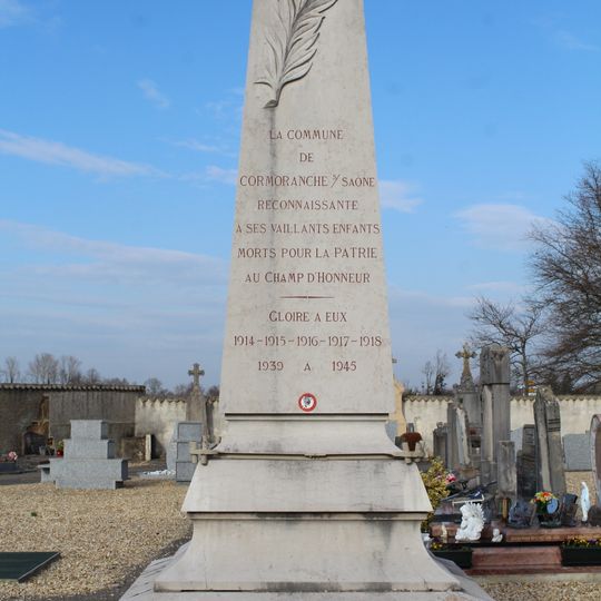 War memorial of Cormoranche-sur-Saône