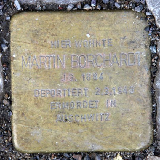 Stolperstein dedicated to Martin Borchardt