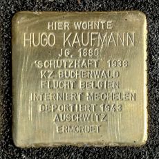 Stolperstein dedicated to Hugo Kaufmann
