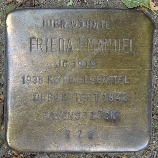 Stolperstein für Frieda Emanuel