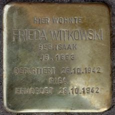 Stolperstein für Frieda Witkowski