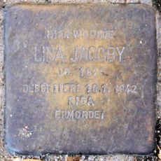 Stolperstein dedicated to Lina Jacoby