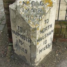 Milestone, c.2/5 mile N of The Crown Inn
