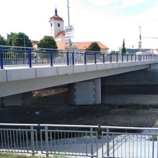Bridge of Komenského street over the Volyňka in Strakonice